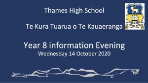 Read more about the article Year 8 Information Evening